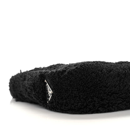 Prada Terry Cloth Mini Re-Edition 2000 Bag Black White 7 of 9