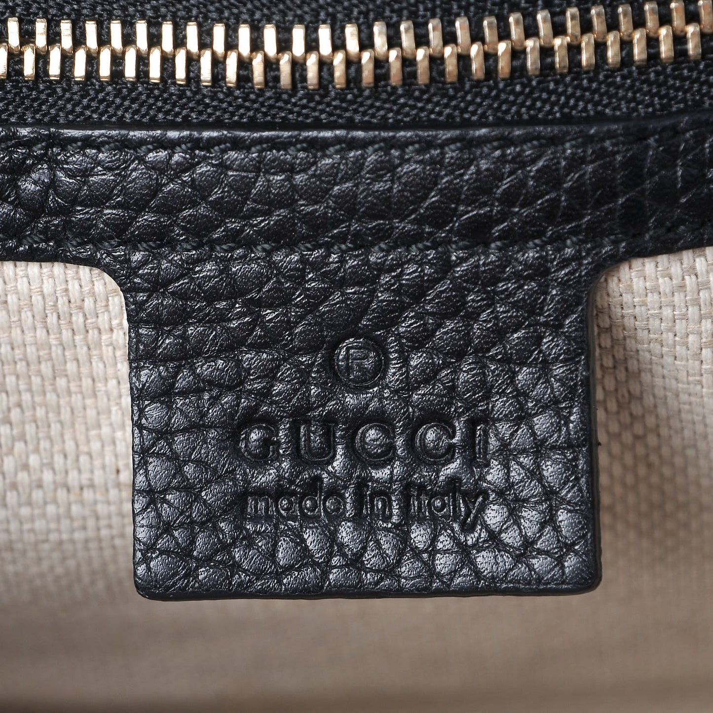 Pebbled Calfskin Medium Soho Flap Crossbody Black