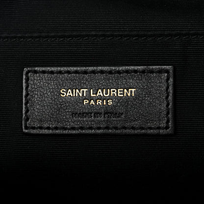 Saint Laurent Grained Lambskin Monogram Lou Camera Bag Black 6 of 10