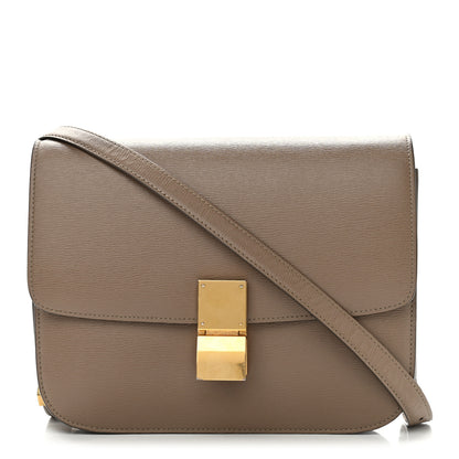 Celine Liege Calfskin Medium Classic Box Flap Bag Taupe 1 of 11