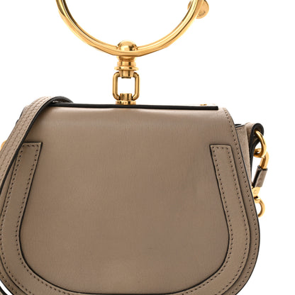 Chloe Calfskin Suede Small Nile Bracelet Bag Motty Grey 8 of 14