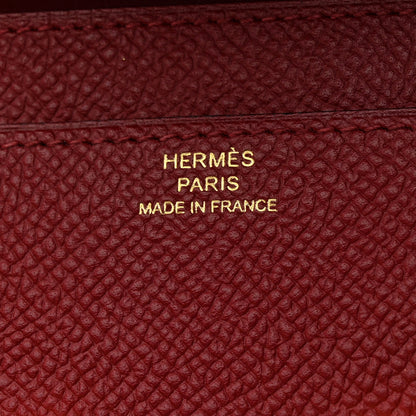 Hermes Epsom Constance Long Wallet Rouge Grenat 6 of 7