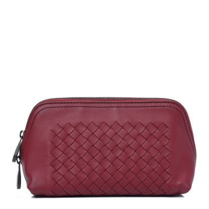 Bottega Veneta Intrecciato Cosmetic Pouch Baccara Rose 1 of 4