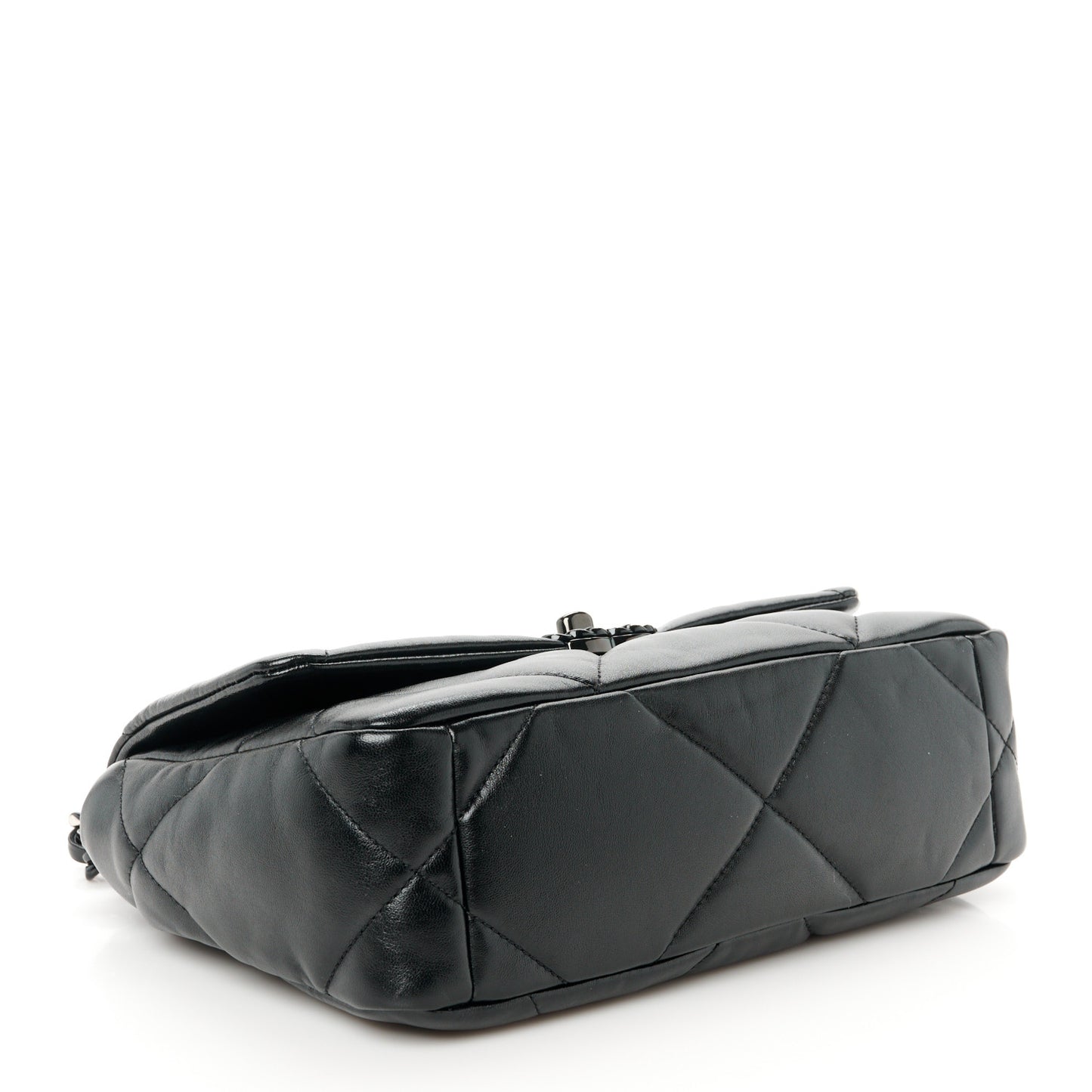 Goatskin Quilted Medium Chanel 19 Flap So Black