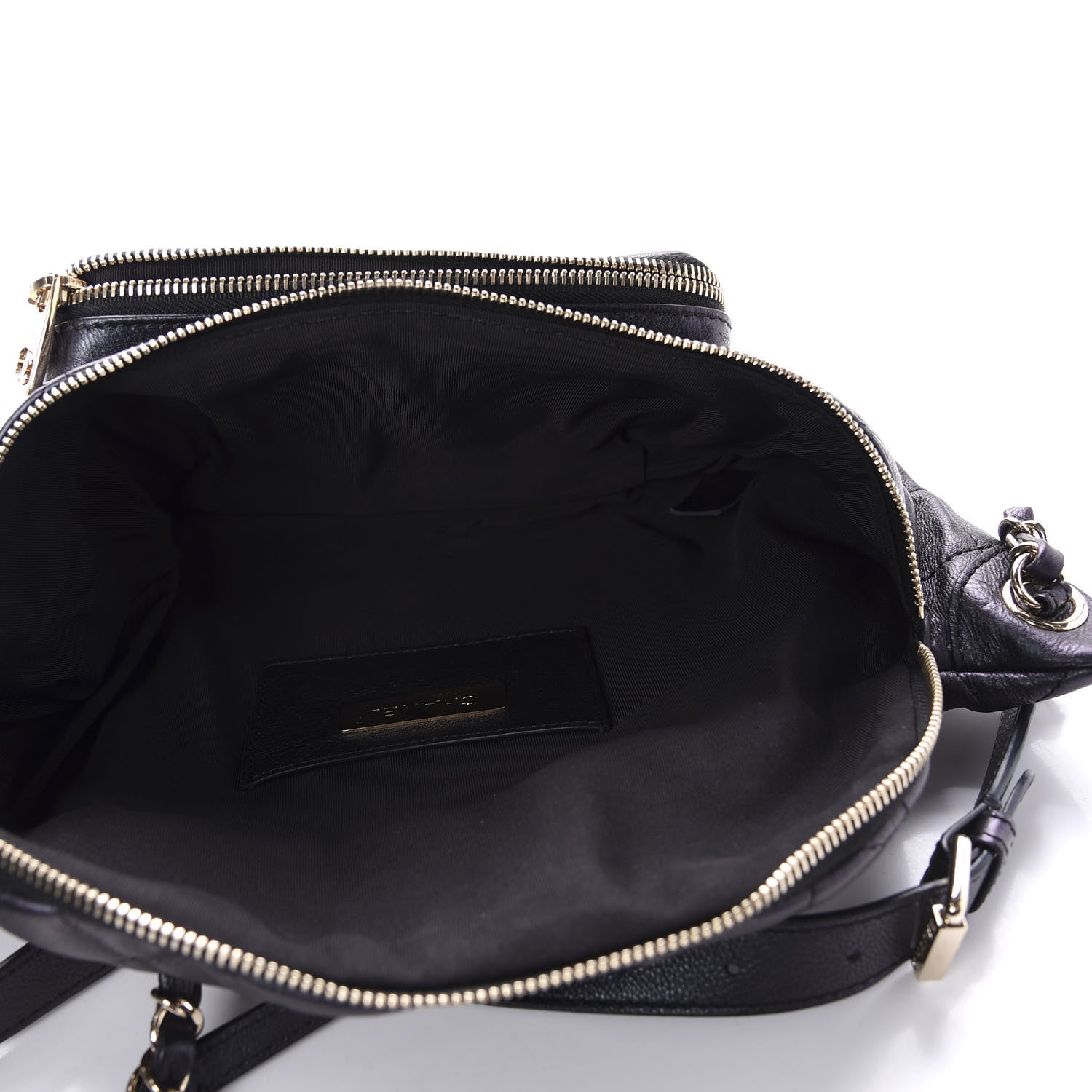 Chanel Iridescent Calfskin Quilted All About Waist Belt Bag Black 5 of 13