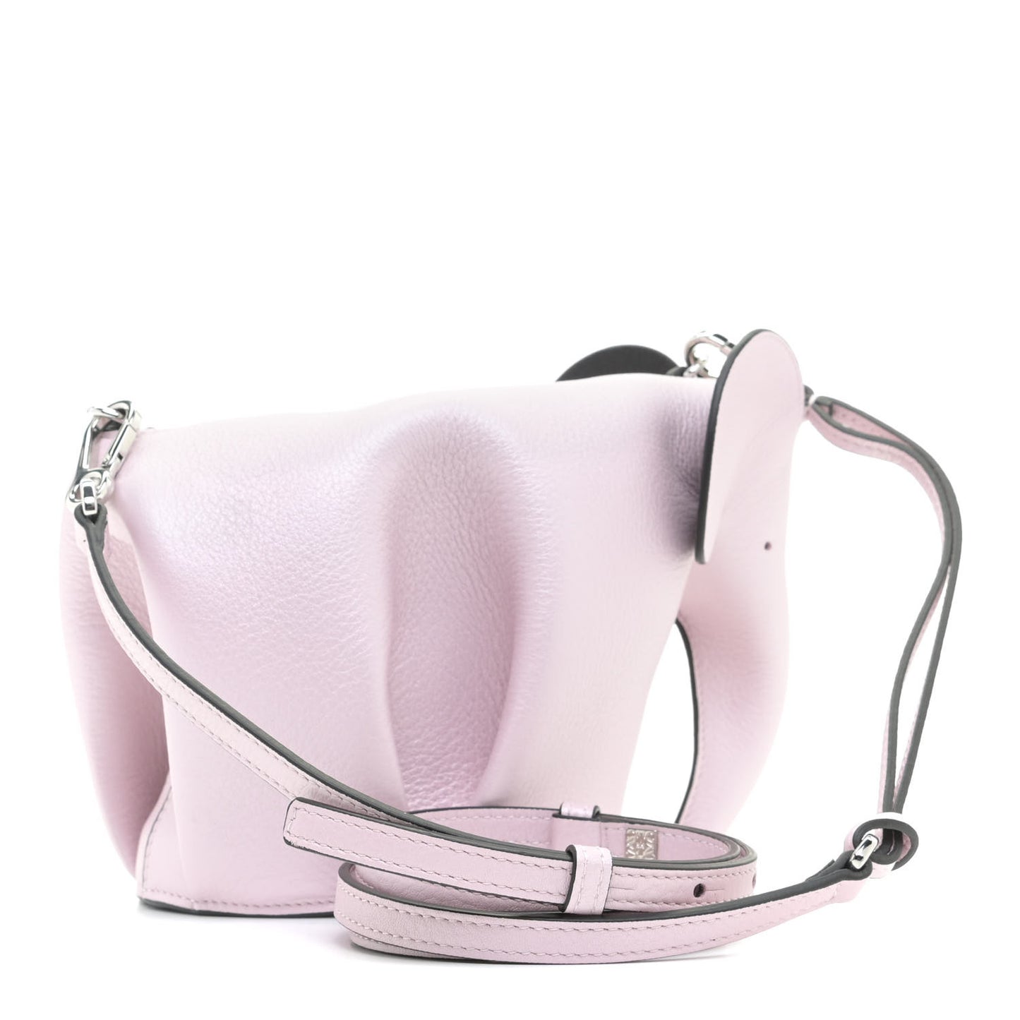 Calfskin Mini Elephant Crossbody Bag Light Pink