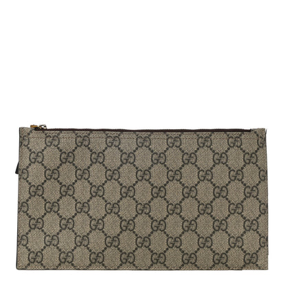 Gucci GG Supreme Monogram Large Ophidia Wristlet Pouch Beige New Acero 1 of 13