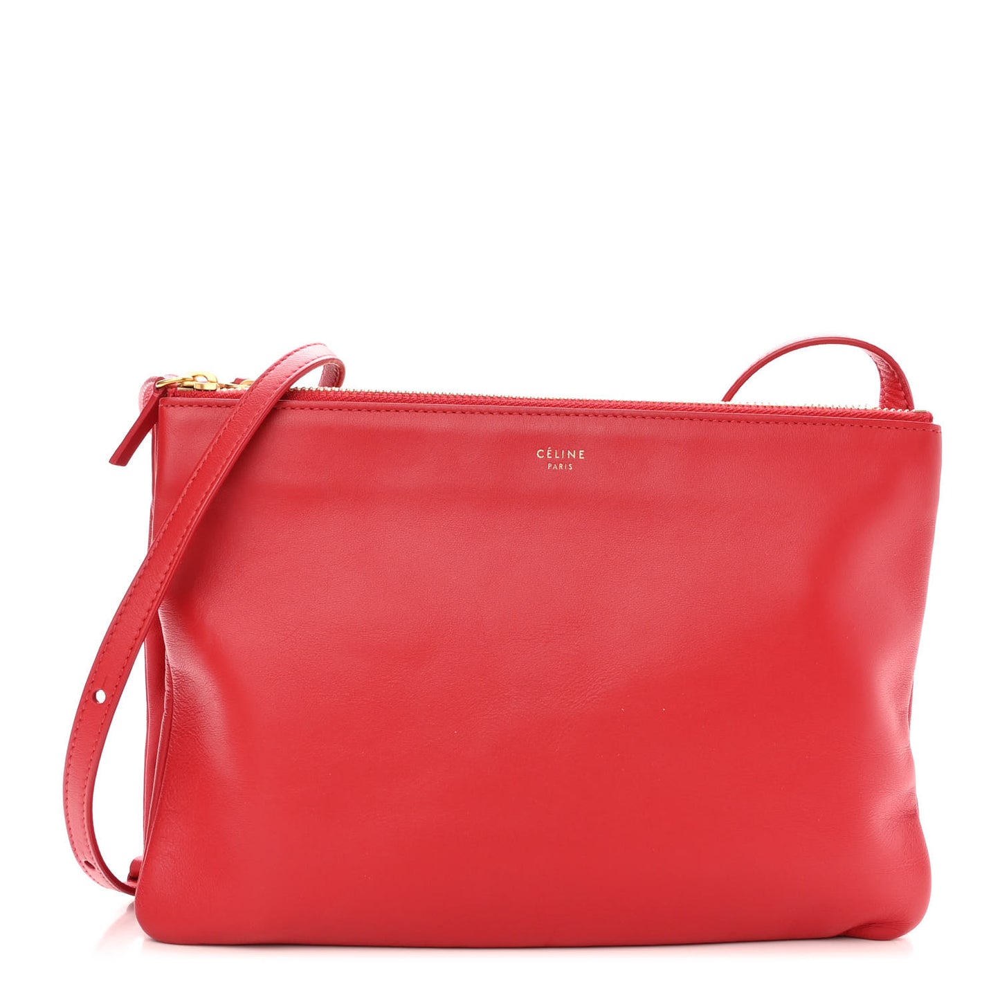 Lambskin Small Trio Crossbody Bag Red