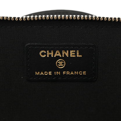 Chanel Lambskin Quilted Small Top Handle Vanity Case With Chain Black 6 of 13