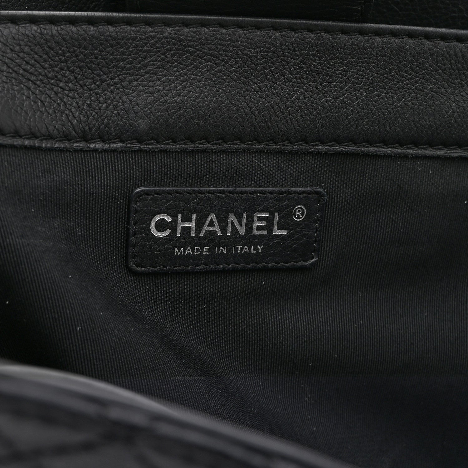 Chanel Calfskin Boy Reverso Shopping Tote Black 6 of 10