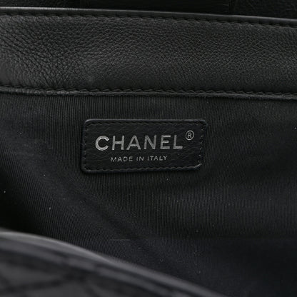 Chanel Calfskin Boy Reverso Shopping Tote Black 6 of 10