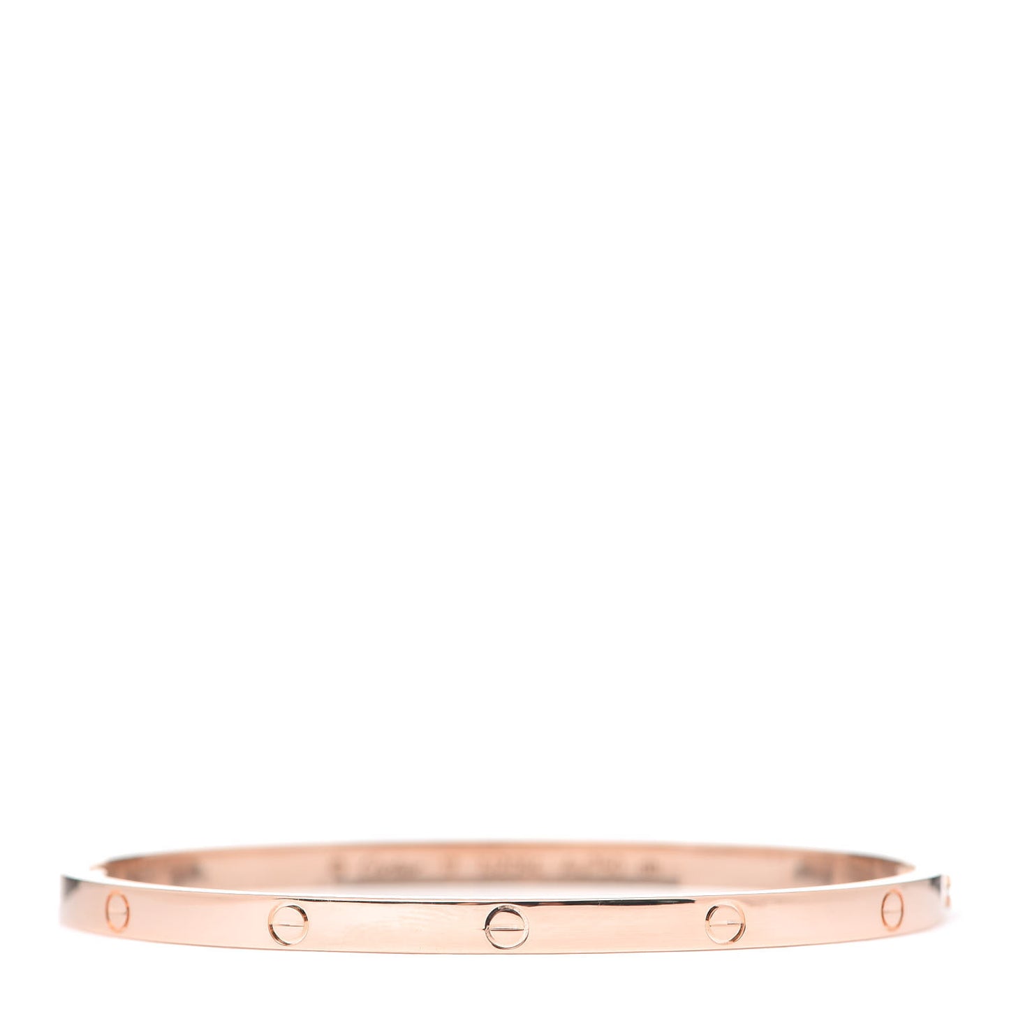18K Pink Gold Small LOVE Bracelet 17