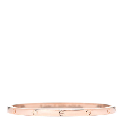 Cartier 18K Pink Gold Small LOVE Bracelet 17 3 of 6