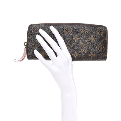 Louis Vuitton Monogram Clemence Wallet Rose Ballerine 2 of 8