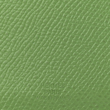 Hermes Epsom Tarmac Dot PM Passport Holder Vert Criquet Bleu Brume 6 of 8