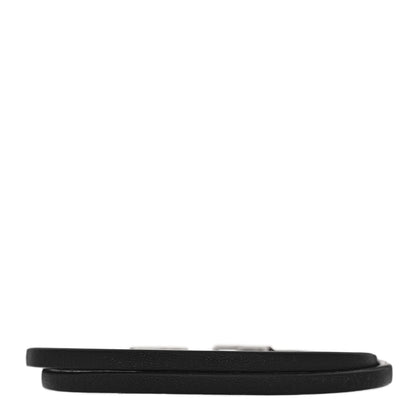 David Yurman Sterling Silver Leather 5.2mm Streamline Double Wrap Bracelet Black Black 2 of 3