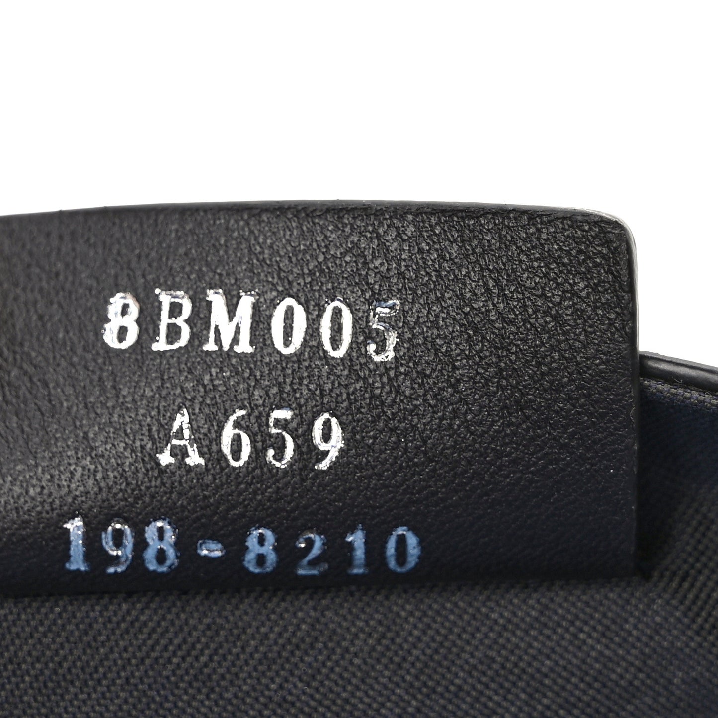 Vitello Liberty F is Fendi Bi-Color FF 1974 Embossed Envelope Belt Bag Maya Black Nebula