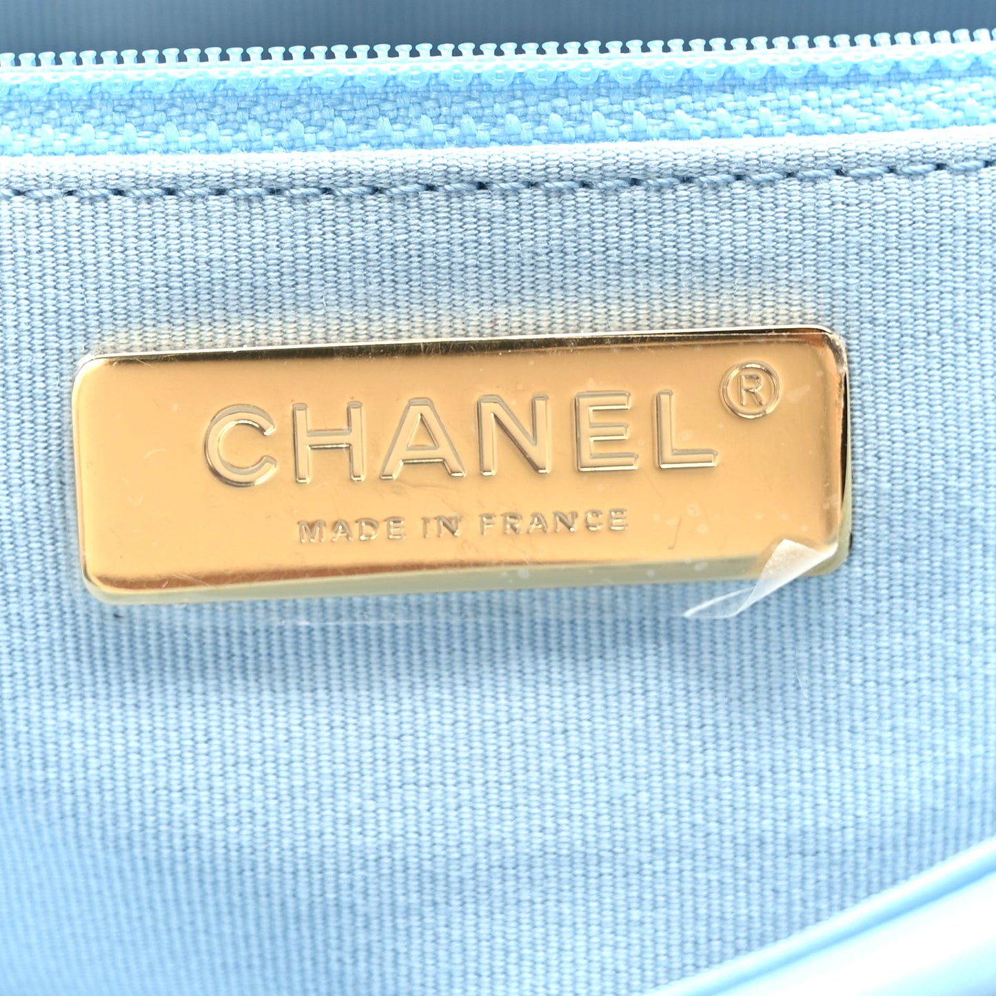 Lambskin Quilted Medium Chanel 19 Flap Light Blue