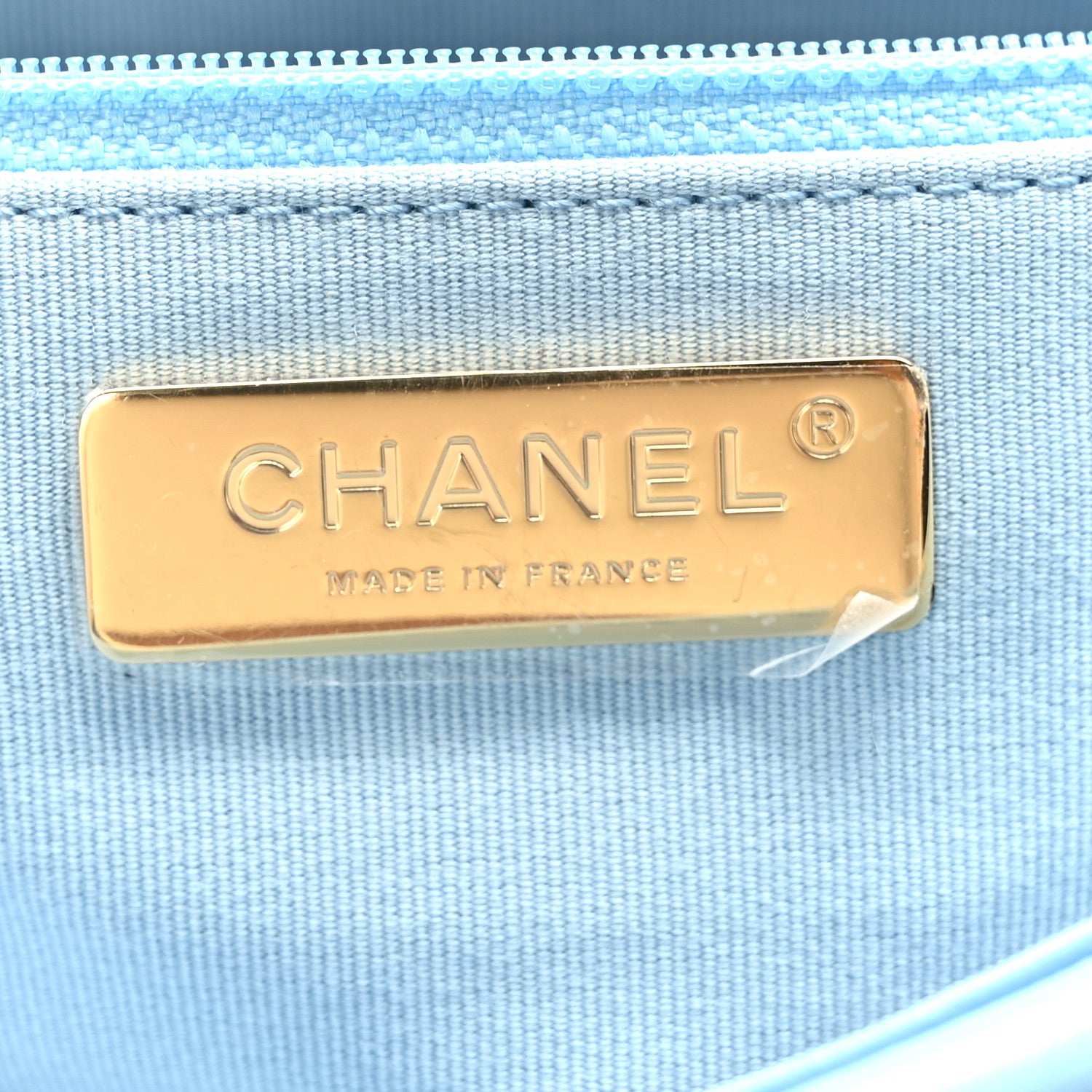 Chanel Lambskin Quilted Medium Chanel 19 Flap Light Blue 6 of 10
