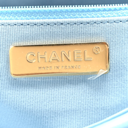 Chanel Lambskin Quilted Medium Chanel 19 Flap Light Blue 6 of 10