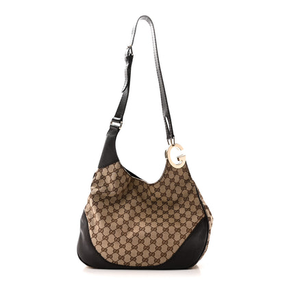 Gucci Monogram Medium Charlotte Hobo Brown 1 of 10