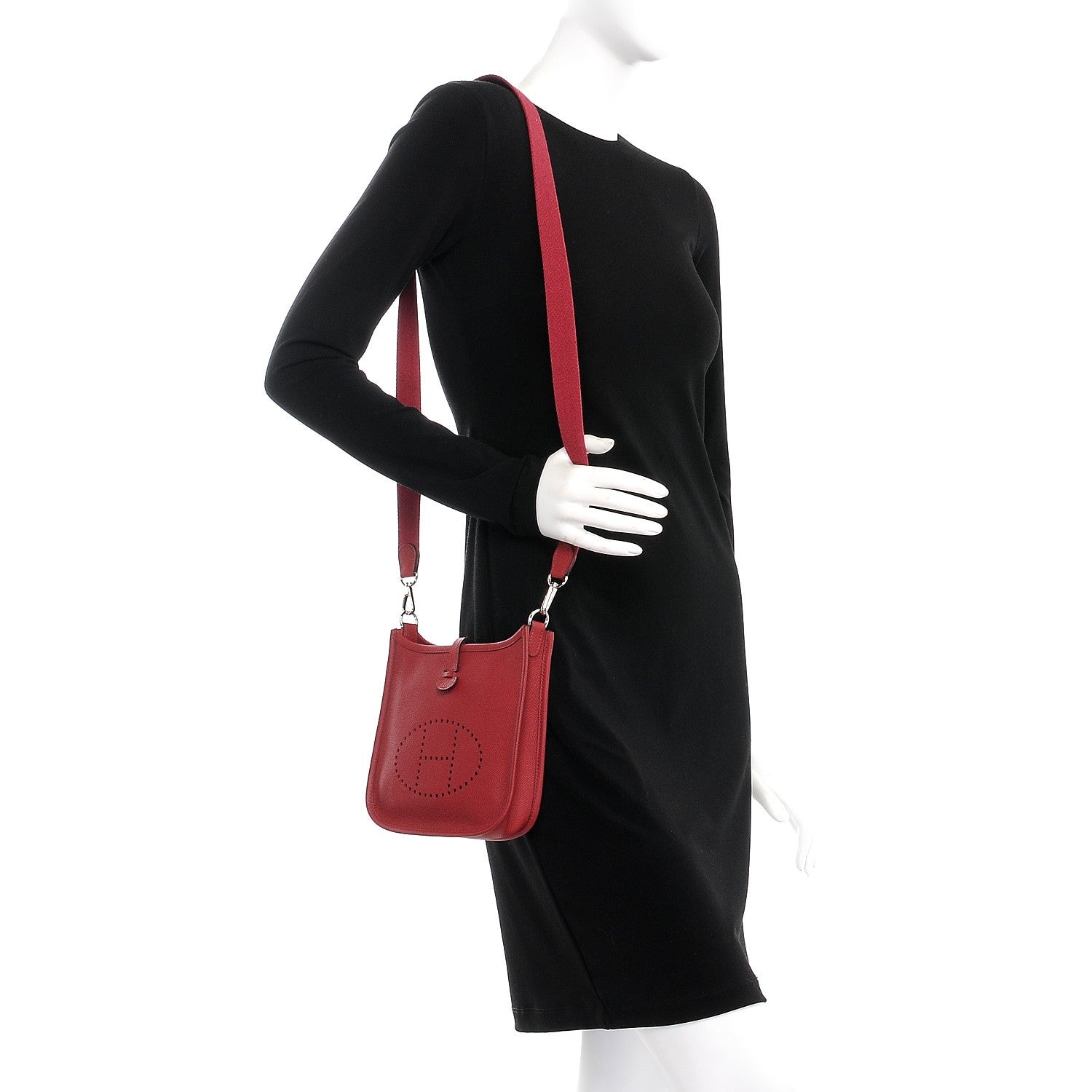 Hermes Epsom Evelyne TPM Rouge Grenat 2 of 8