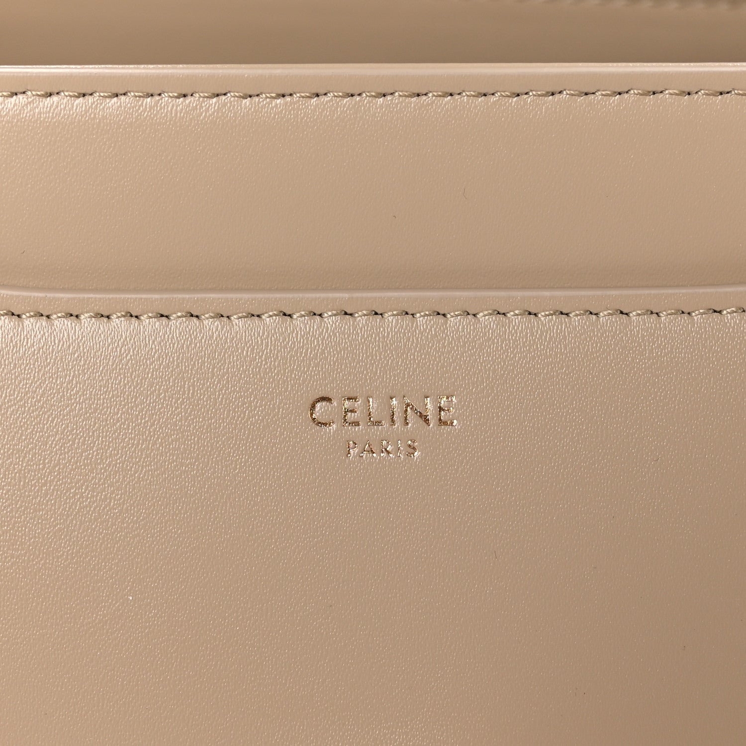 Celine Satinated Calfskin Small 16 Top Handle Bag Beige 9 of 12