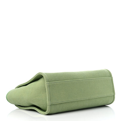 Chanel Mixed Fibers Small Deauville Tote Green 4 of 9