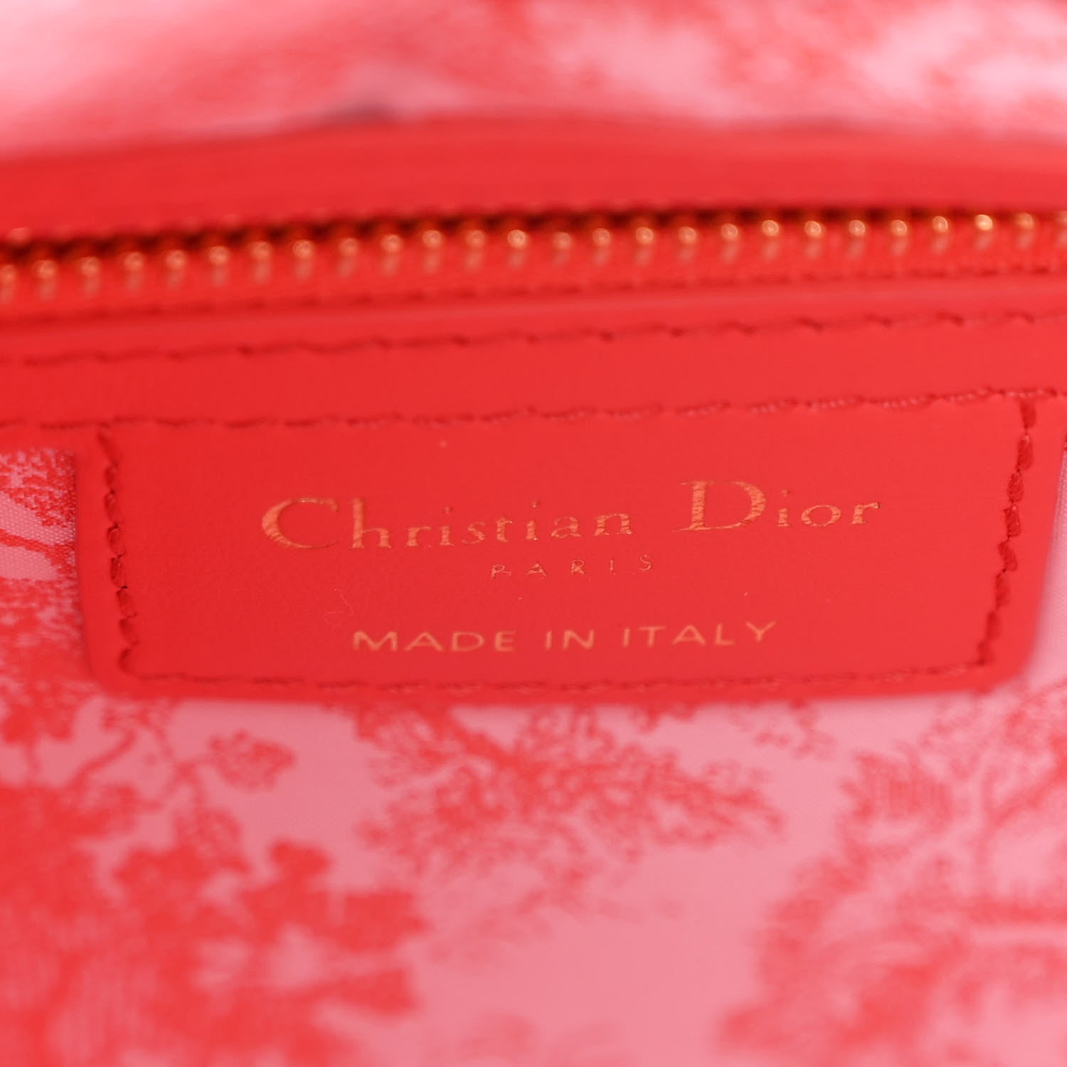 Christian Dior Wicker Oblique Medium Lady Dior Bag Coral 1715343