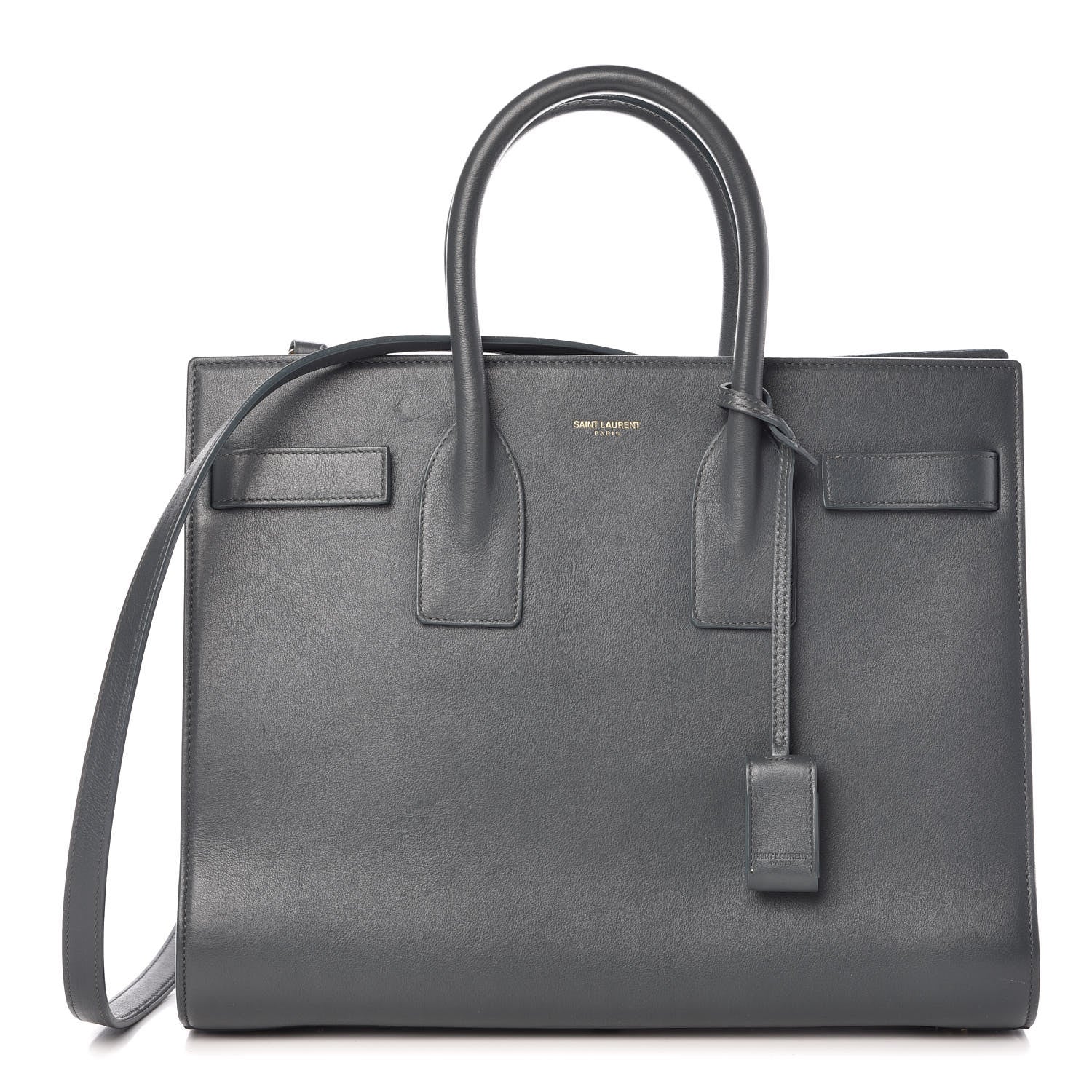 Saint Laurent Calfskin Small Sac De Jour Fog 1 of 8