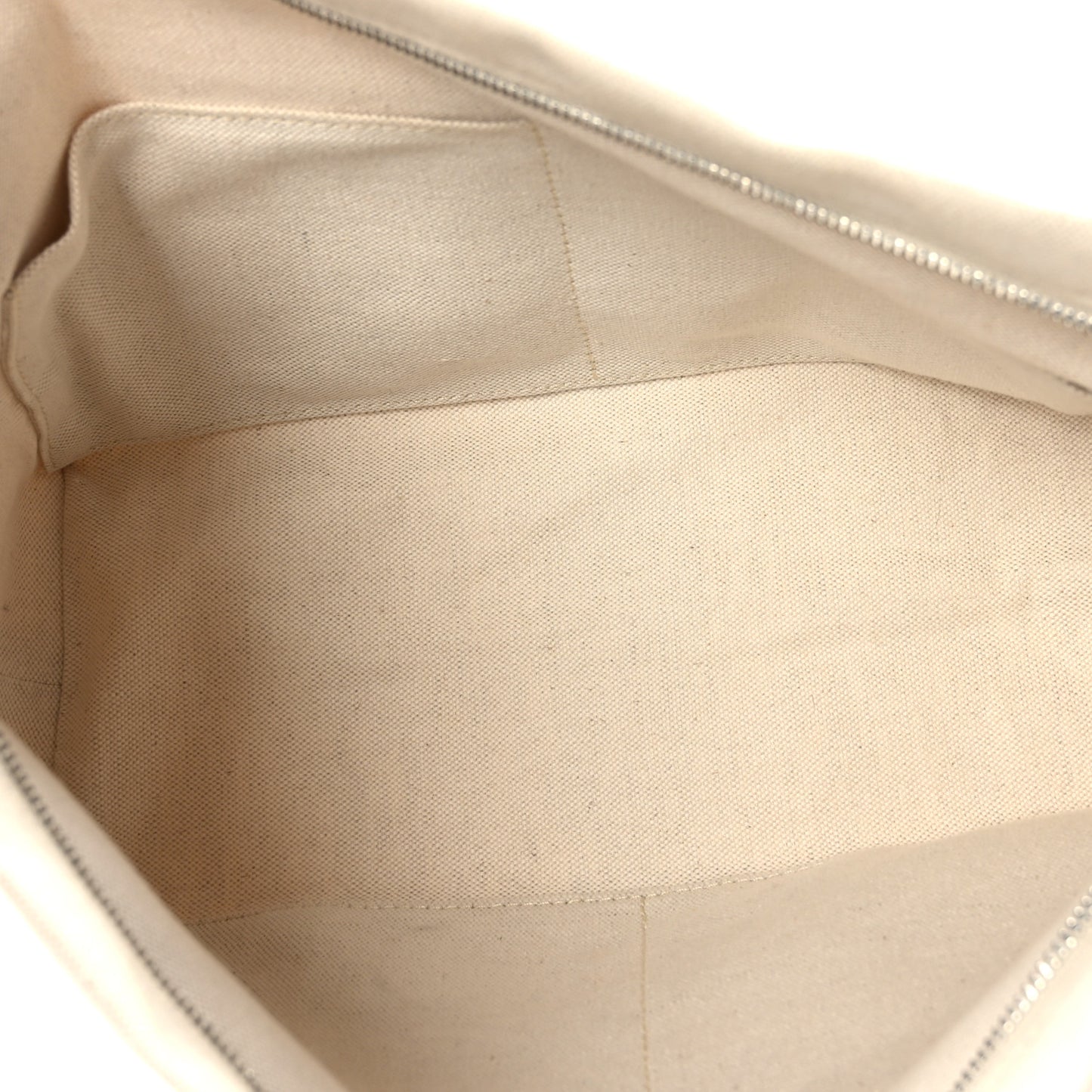 Canvas Necessaire Organizer Pouch Off White