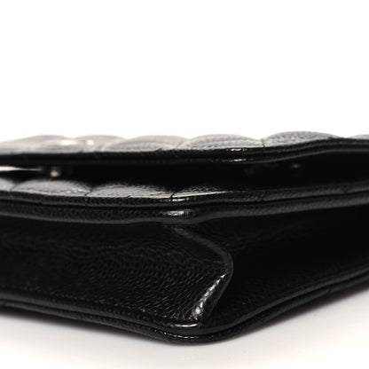 Chanel Caviar Quilted Wallet on Chain WOC Black 11 of 12