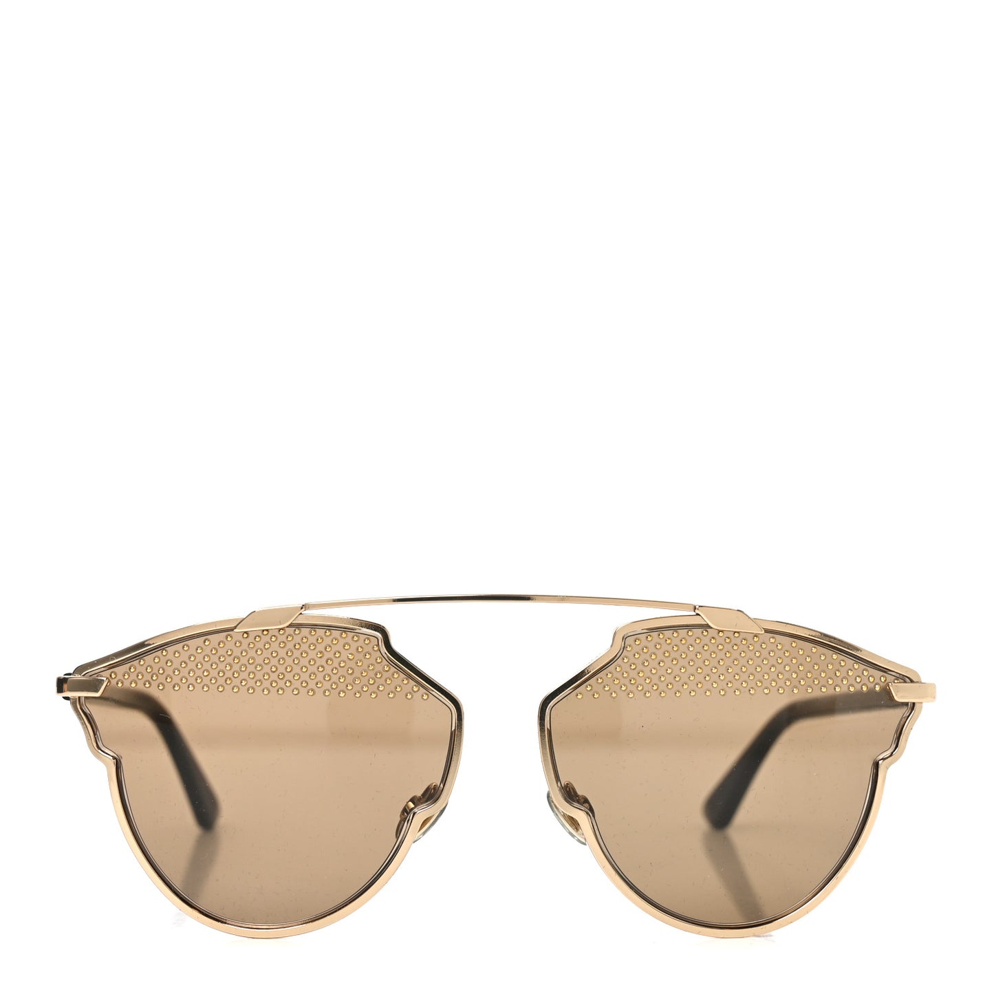 Studded So Real Sunglasses Gold