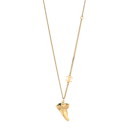 Chanel CC Sneaker Motif Necklace Gold 1 of 5
