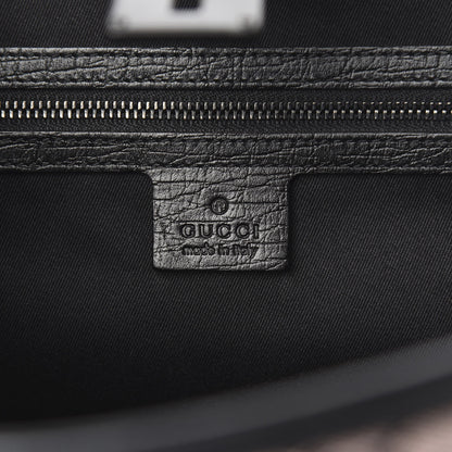 Gucci Monogram Bamboo Bullet Handbag Black 6 of 10