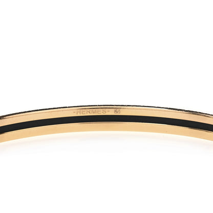 Hermes Enamel Printed Couvertures Et Tenues De Jour Narrow Bracelet 70 Bleu Pink Multicolor 5 of 6