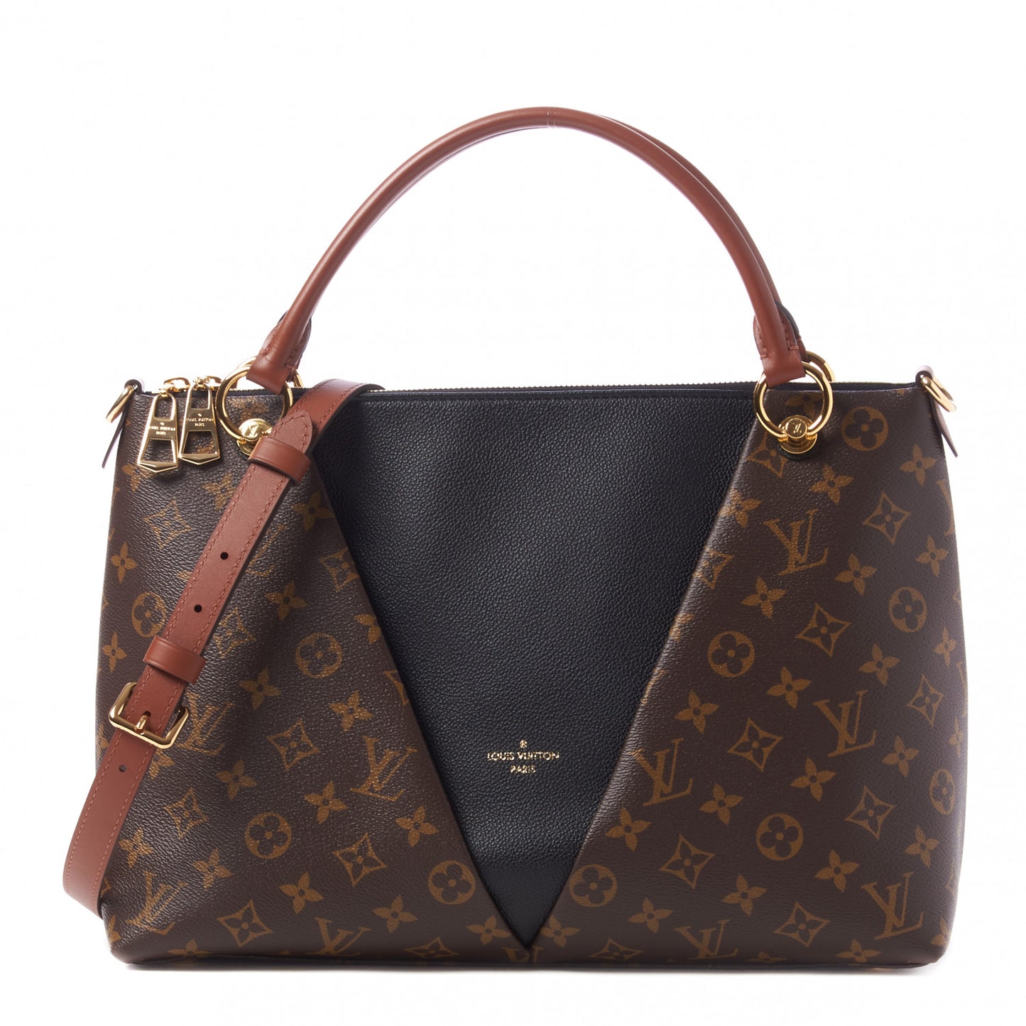 Monogram V Tote MM Black