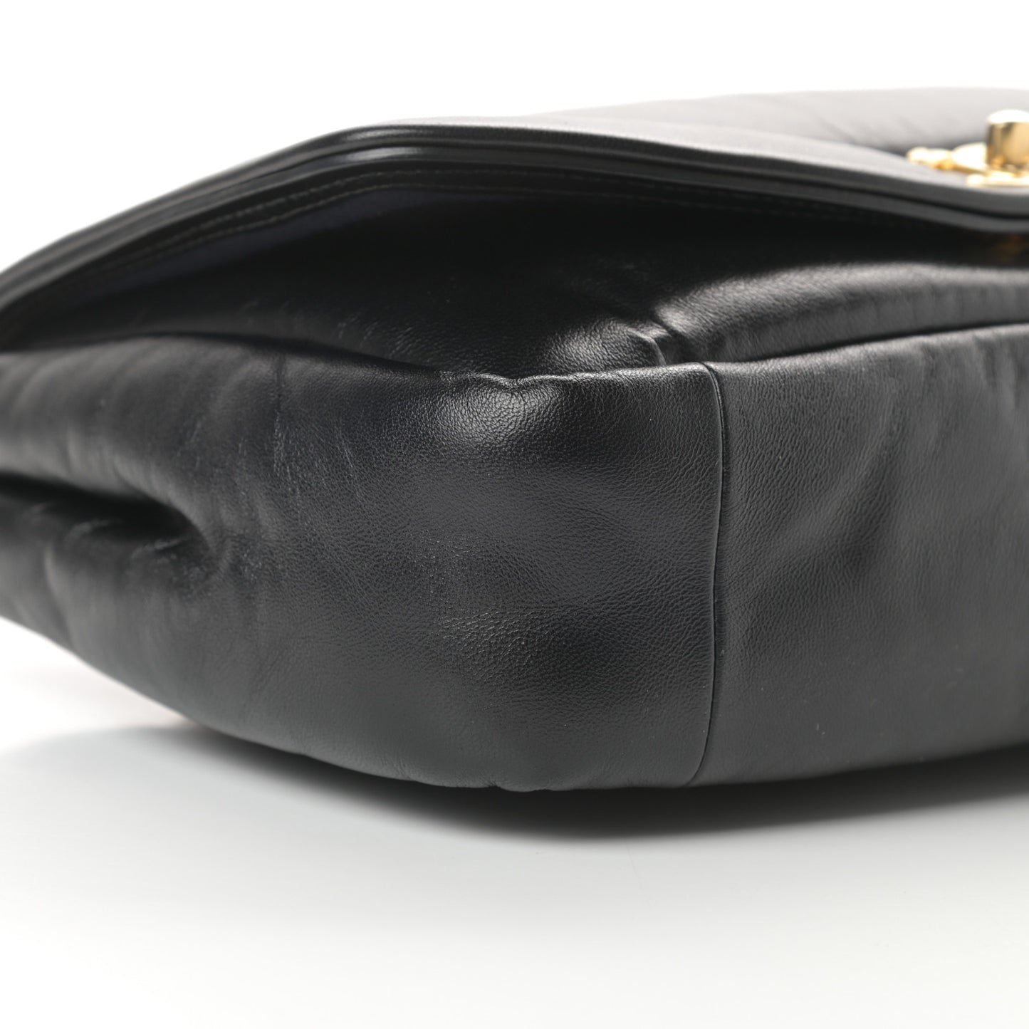 Lambskin Medium Simply Flap Black