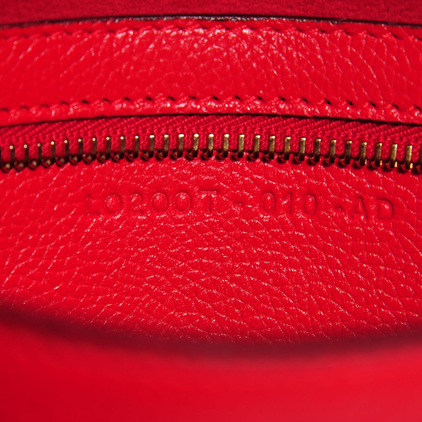 Pebbled Calfskin Large Jennifer Flame Red