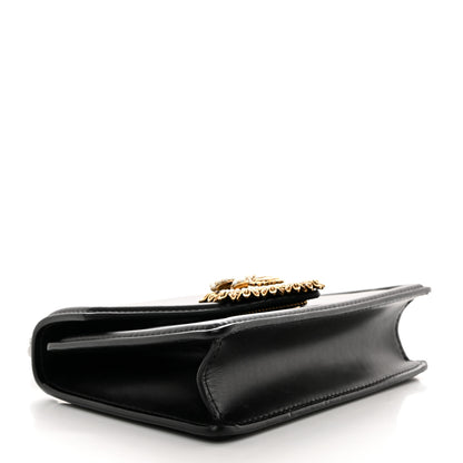 Dolce & Gabbana Smooth Calfskin Small Devotion Envelope Top Handle Bag Black 4 of 9