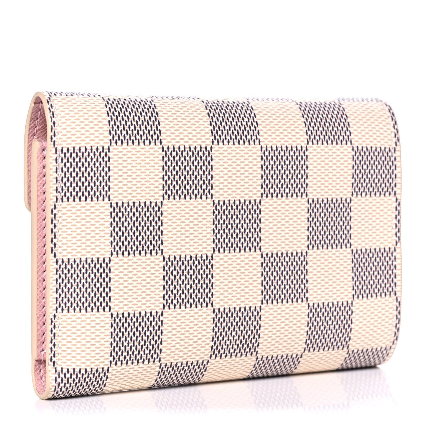 Damier Azur Victorine Wallet Rose Ballerine