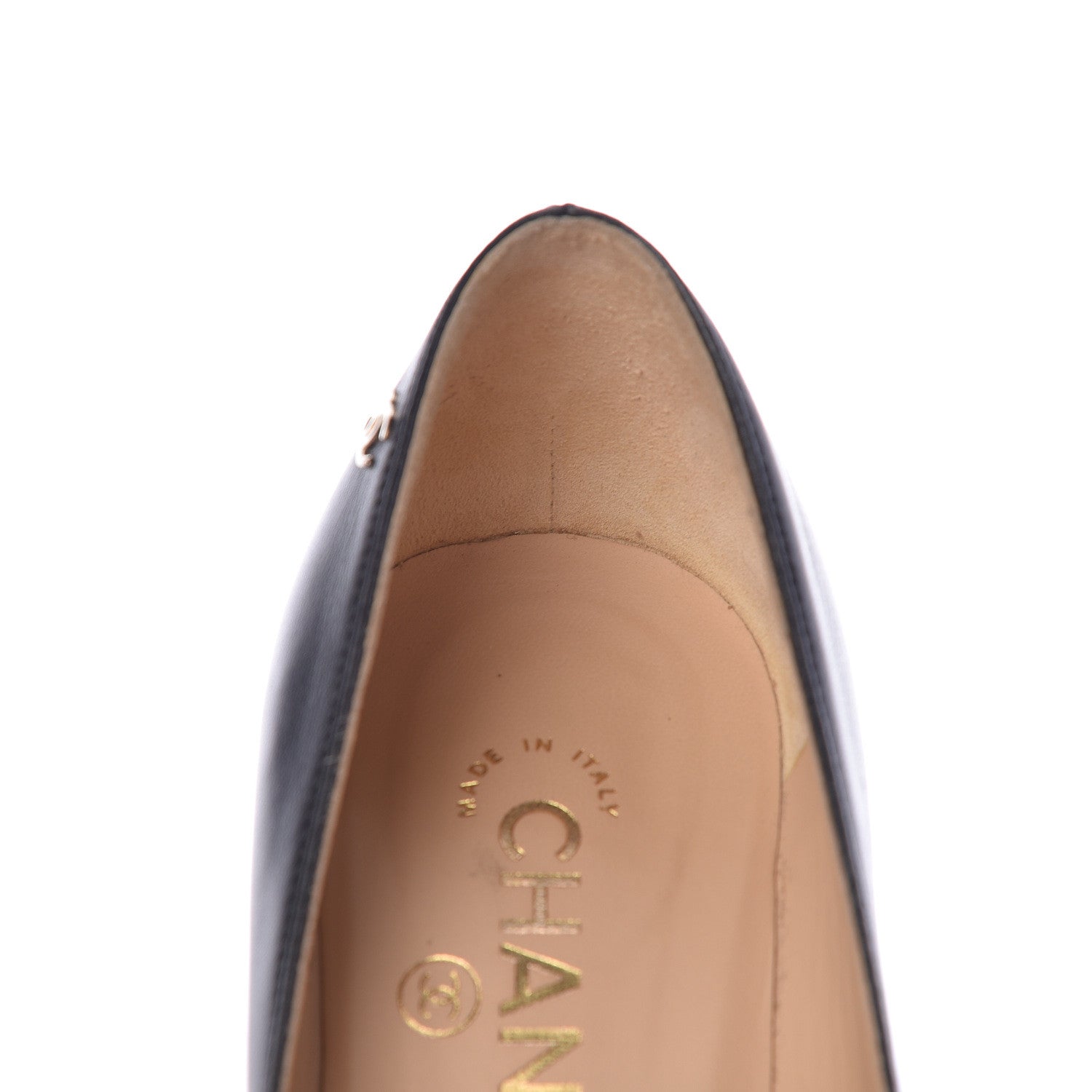 Chanel Lambskin Camellia Pumps 38.5 Black 13 of 14