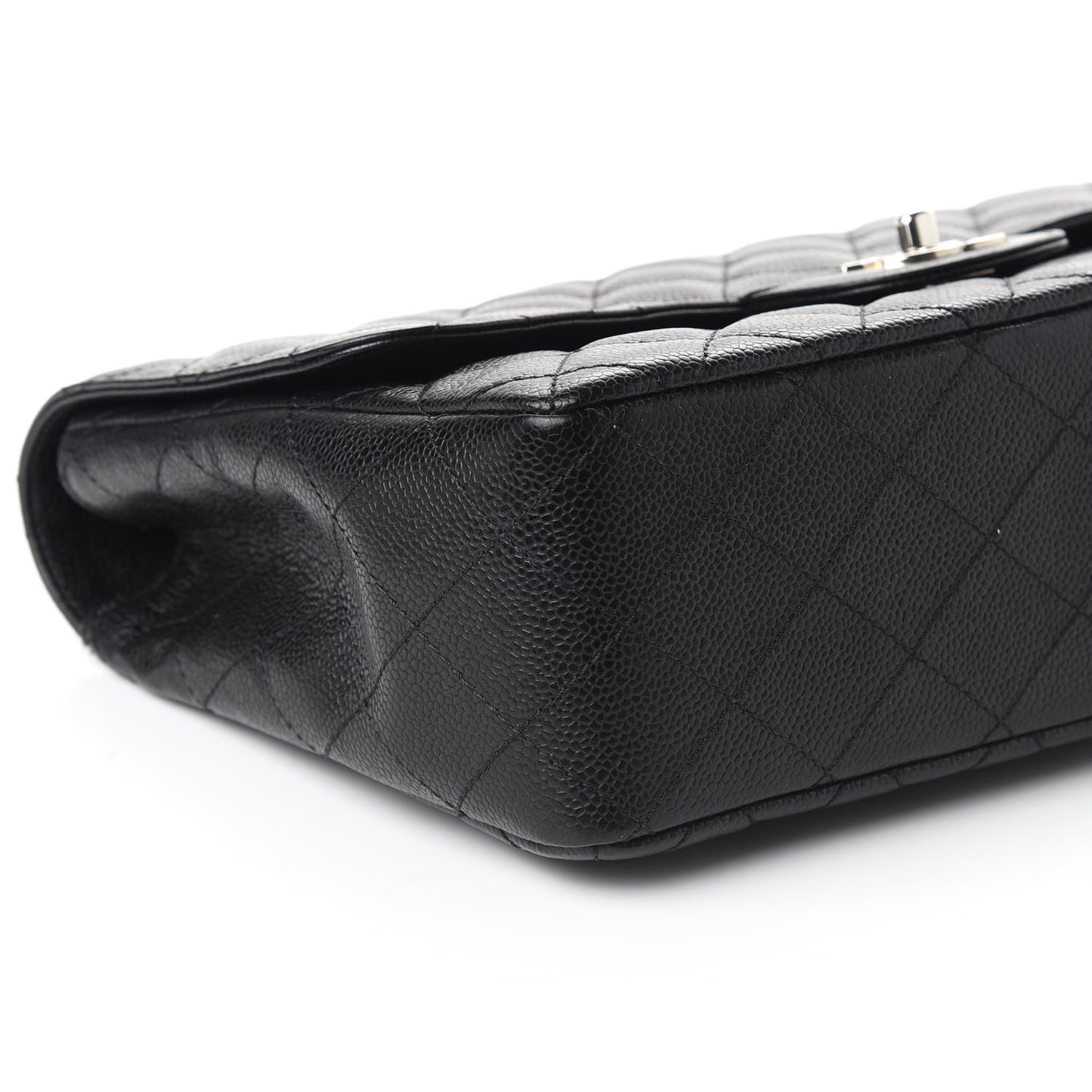 Caviar Quilted Jumbo Single Flap Black