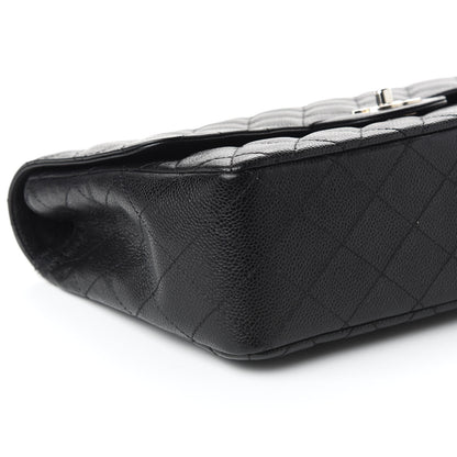 Chanel Caviar Quilted Jumbo Single Flap Black 6 of 11