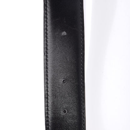 Hermes Box Togo 32mm Guilloche H Belt 80 Black Gold 4 of 10