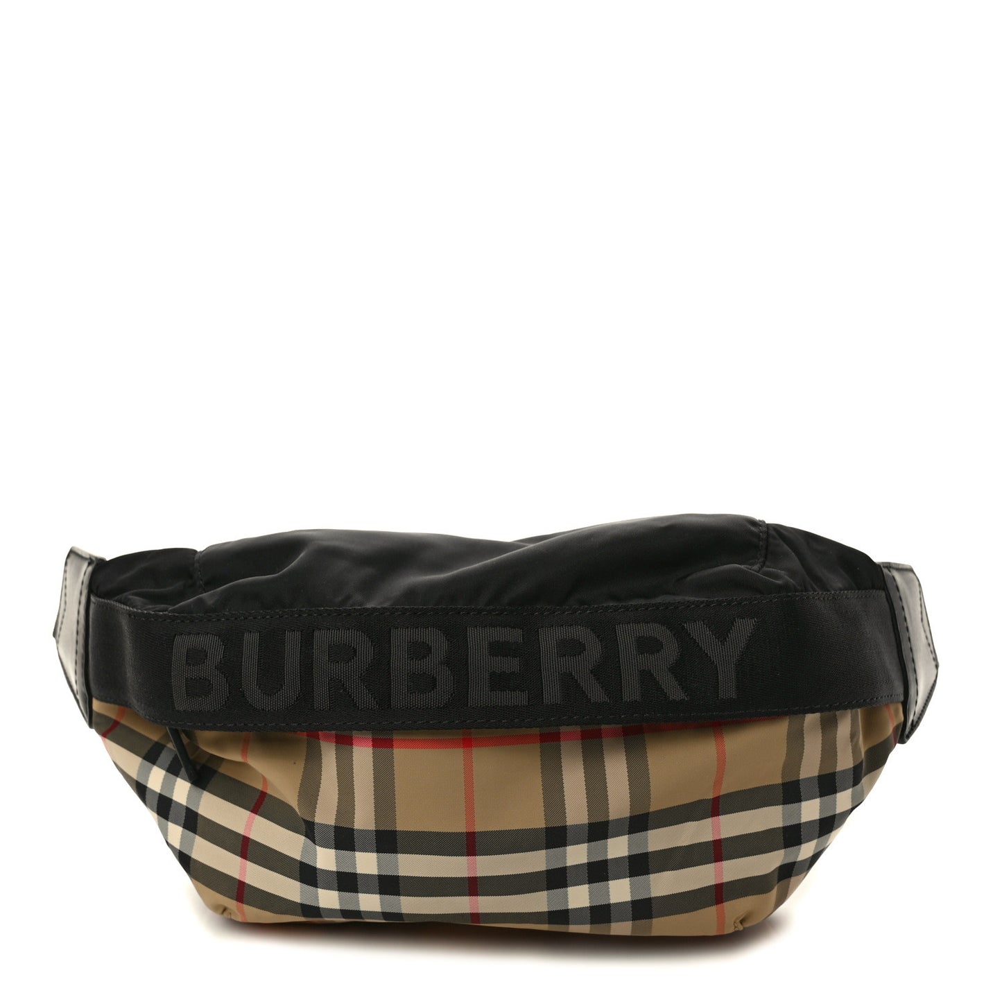 Nylon Vintage Check Sonny Bum Bag Archive Beige Black
