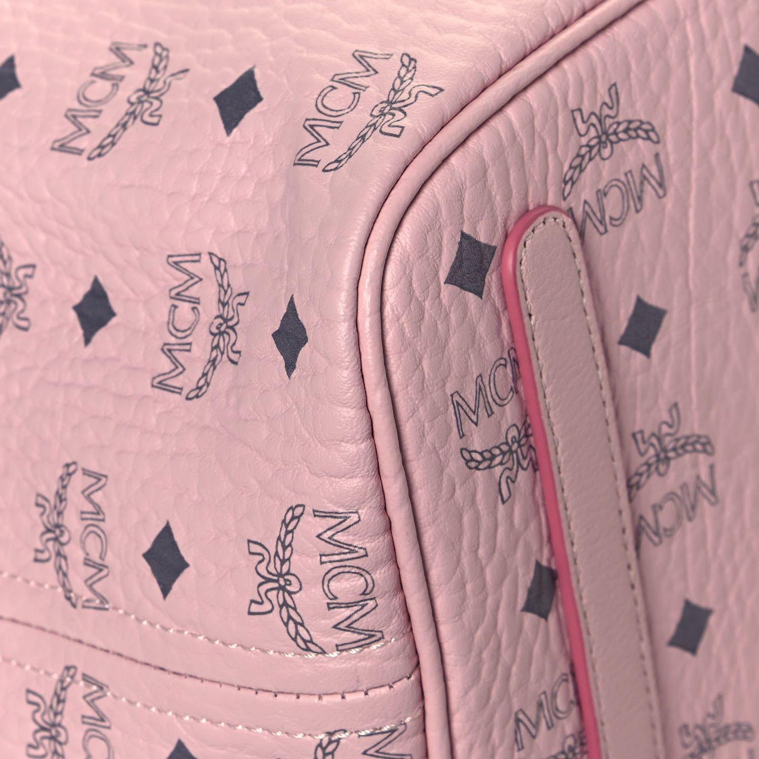 MCM Visetos Medium Liz Reversible Shopper Tote Powder Pink 8 of 19