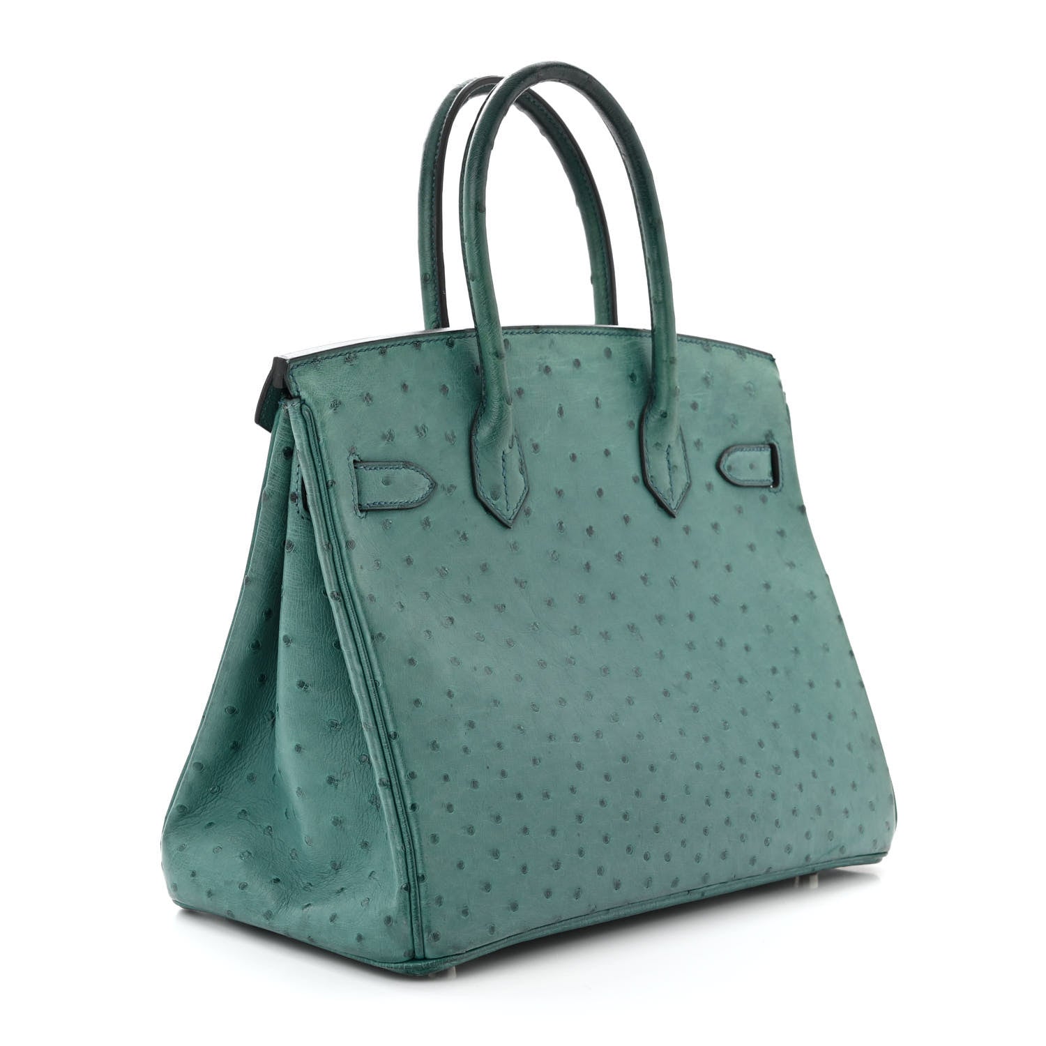 Hermes Ostrich Birkin 30 Cobalt 3 of 11