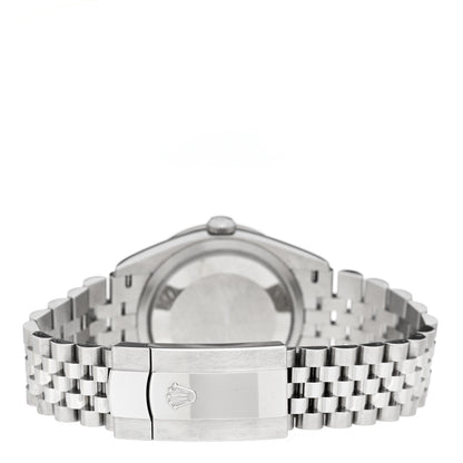 Rolex Stainless Steel 18K White Gold Diamond Bezel Mother of Pearl 36mm Oyster Perpetual Datejust Watch 126284RBR 3 of 6