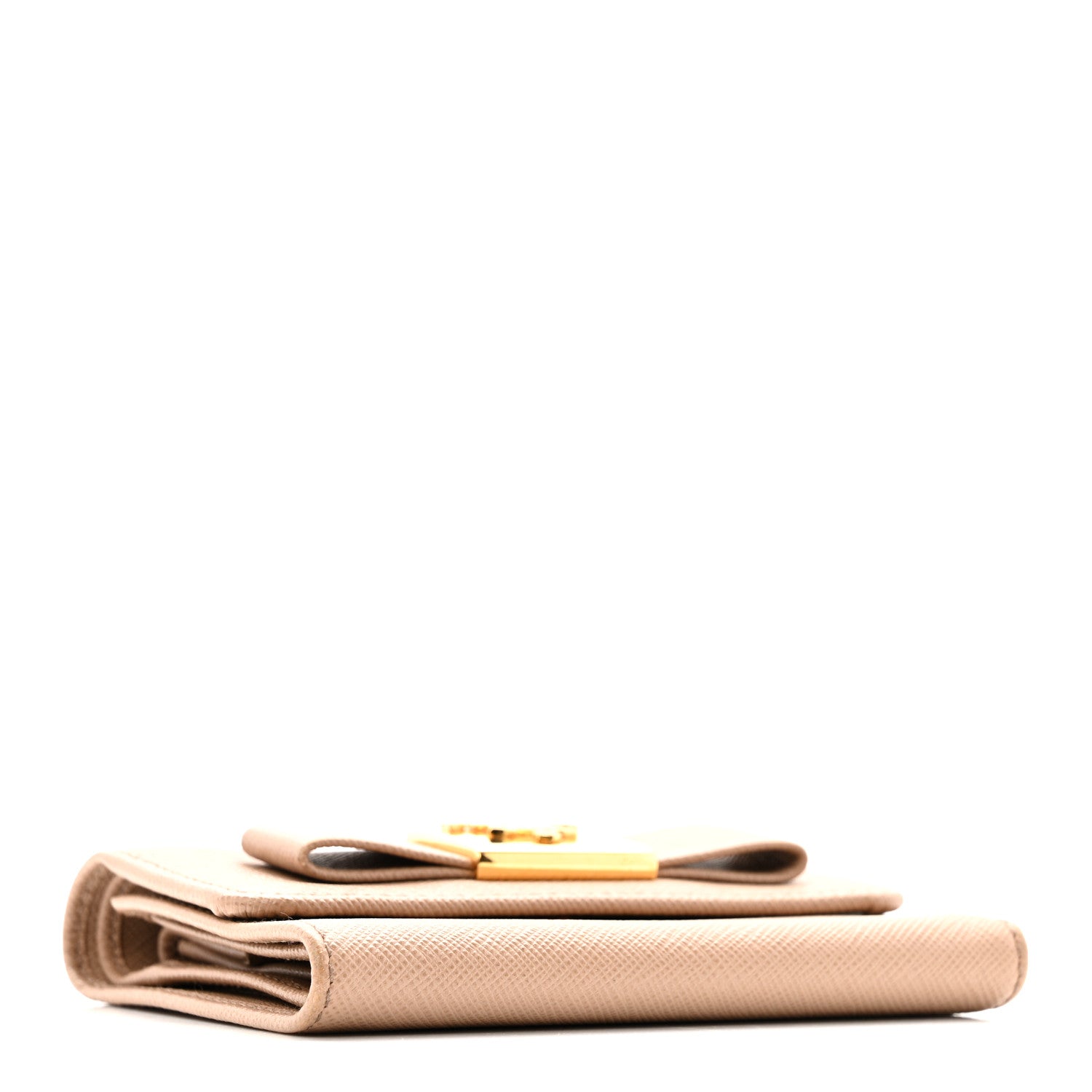 Prada Saffiano Tri-Fold Bow Wallet Cammeo 4 of 8